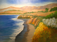 Colors of Cambria commissioned Moonstone Beach seascape